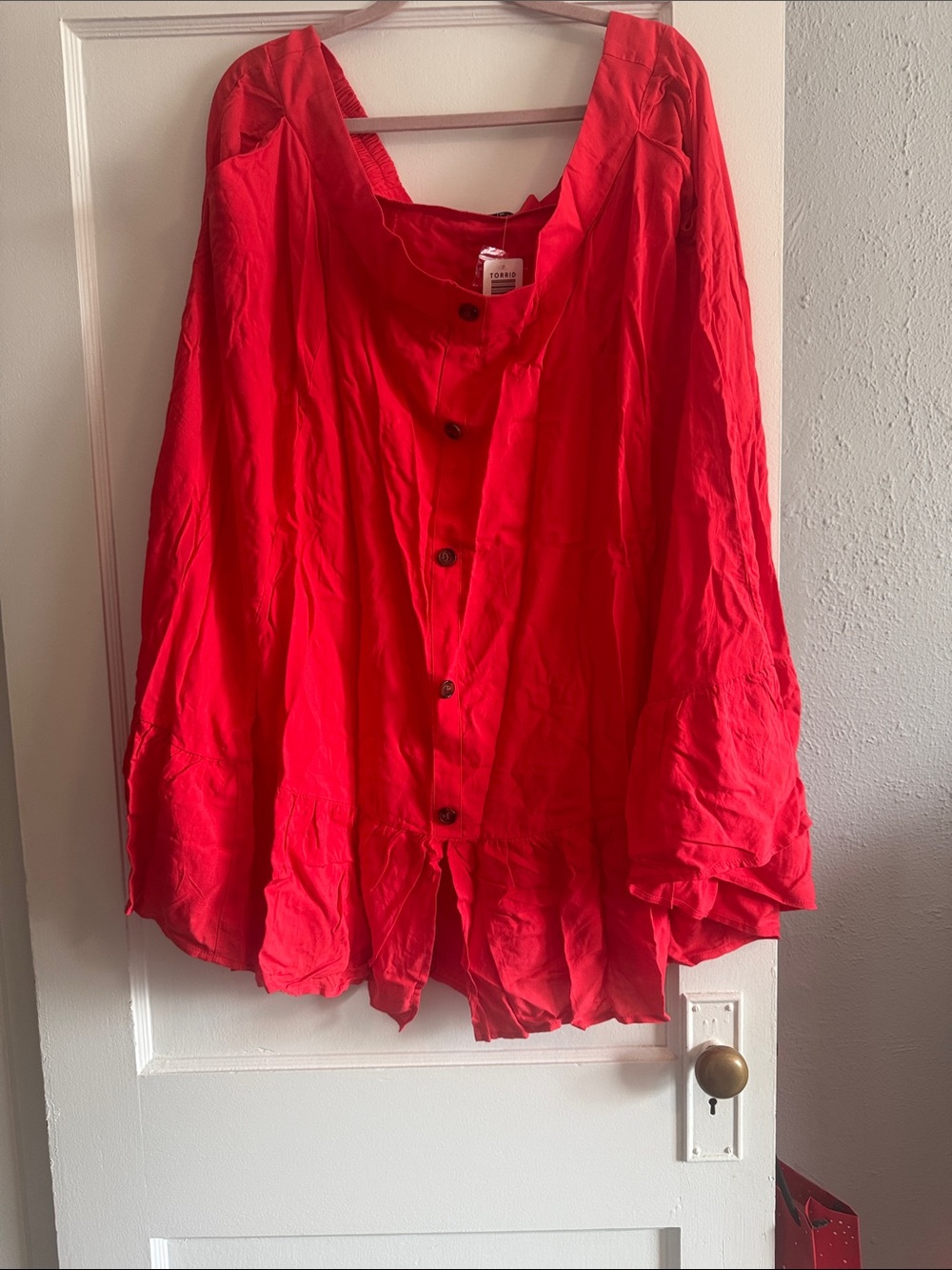 torrid Red Midi Skirt